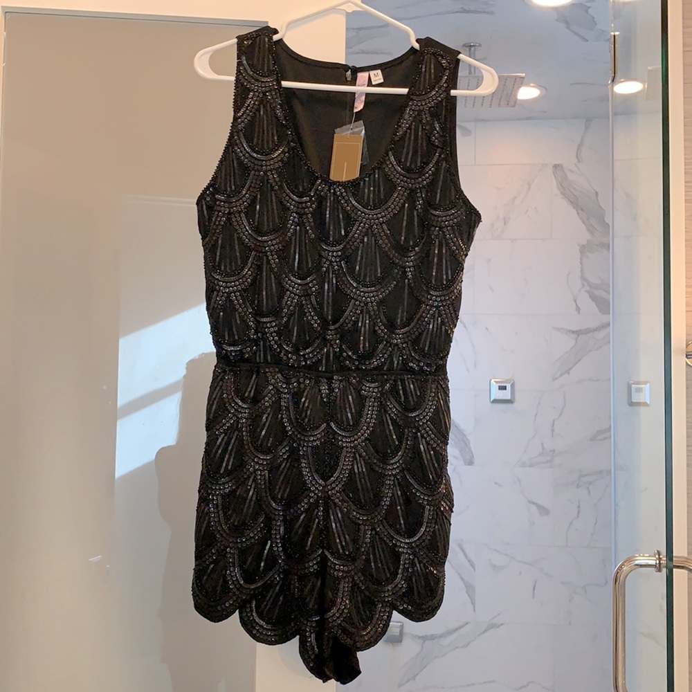 Sequined Romper